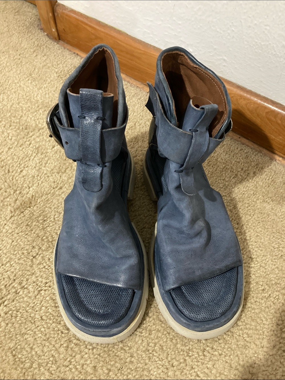 A.S.98 River Blue Callum Boot Sandal Size 6-6.5 - Picture 2 of 5